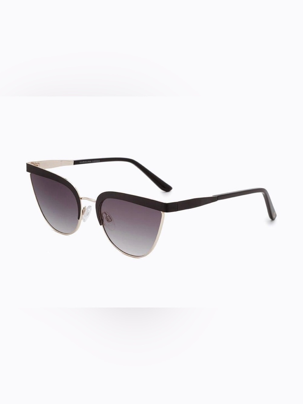 $325 retail Carolina Lemke sunglasses black top frame